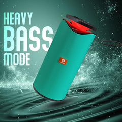 MAKPOWER BEAT Box 10W Bluetooth Speaker - Wireless, Portable, Premium Bass, 4 Hours Playtime, Built-in Mic, TF/USB Support - Perfect for Outdoor, Home, Travel & Parties (Green)
