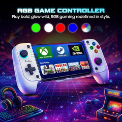 PunnkFunnk Gaming Controller Lite Wireless Bluetooth Gamepad for Android, iOS, PC & Smart TV with Turbo Function, Ergonomic Grip, Rechargeable Battery (X1 Pro Wired)