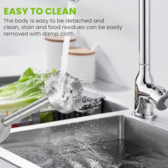 INALSA Hand Blender 1500 W|Silent DC Copper Motor|European Stepless Variable Speed Design| X.Large 1L Chopper|Unique Potato Masher| Detachable| Stainless Steel-Robot INOX 1500 StepUp