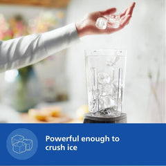 Philips HR2603/90 Mini Blender Mixer Grinder | Smoothie Maker | 350W Power | 3-Jar Capacity | With Variable Speed Control | Perfect for Smoothies, Mixing & More, Black