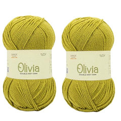Ganga Acrowools Acrylic Olivia,Double Knit Yarn. Hand Knitting&Crochet Yarn. Oekotex Class 1 Certified. Pack of 2 Balls-100Gms Each. Shade No-Olv012, Maroon