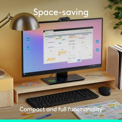 Logitech K250 Bluetooth Keyboard with Numpad, Easy Connectivity, Compact Wireless Keyboard Made with Recycled Plastic, Spill-Resistant, Comfortable Keys - Windows/MacOS - Graphite