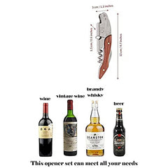 SYGA Three in one Wine Opener,Bottle Opener Made of Stainless Steel Black