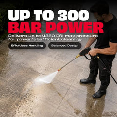 JPT Heavy Duty Universal High Pressure Water Gun | Max. 300 Bar Power | Max. 4350 PSI Pressure | Adjustable Nozzle | Compatible with Most Pressure Washer Brands