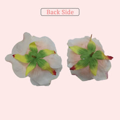 SYGA 2 Pcs Artificial Flower Heads DIY Craft Silk Rose Wedding Decor Flower Accessories Light Pink