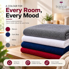 Trance Home Linen Premium 220 GSM+ 72"x36" Single Bed Size Cotton Terry Waterproof Mattress Protector | Elasticated Fitted Non-Toxic Bed Protector | Single Bed Mattresses Cover 72x36 inch, Brown