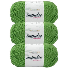 WOAFASHIONS - World of Arts Impulse Hand Knitting & Crochet Yarn, Premium Acrylic, 4 : Medium (Anchor Grey) (100gms / 3.5oz / 200mtr / 218yds)