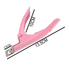 SYGA Pink False Nail Cutter Manicure Tool,Professional Stainless Steel Nails Scissor