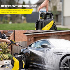 KÄRCHER K5 Power Control High Pressure Washer, 2100W, 145 Bar, 500 L/h Flow Rate, 10m Hose Pipe, Portable, Black