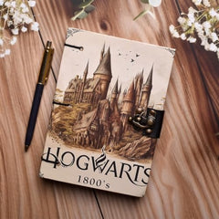 NIZAM HANDICRAFT Harry Potter Hogwarts Print special binding A5 Diary Un-Ruled 200 Pages (Multicolor) 7x5 inch
