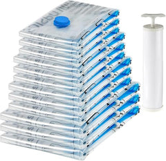 amazon basics Vacuum Compression Storage Bags with Hand Pump - Medium, 5-Pack