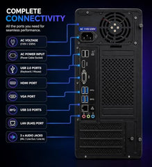 lavya Core i5 Desktop Computer PC | Gaming Pc Core i5-3 GEN (3670-Processor, 3.40 Ghz) 8 GB RAM | 256 GB SSD/RGB Keyboard+Mouse/20 Monitor/WiFi | HDMI| | USB 3.0 Windows 11 Pro & Office 21 Installed