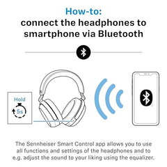 Sennheiser Momentum 4 Wireless Over Ear Headphones, German Design, ANC, 60h Battery, Customizable Sound, 4 Digital Mics for Crystal-Clear Calls, Multipoint Connectivity, 2 Yr Warranty, Black-Copper