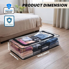 Storite Medium PVC Underbed Storage Bag with Handles Clear Window