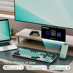 RK ROYAL KLUDGE S98 Wireless Mechanical Keyboard w/Smart Display & Knob