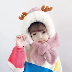 SYGA Baby Winter Beanie Hat Animal Shaped Warm Cap and Scarf (2-6 Year)