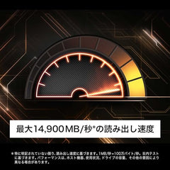 Western Digital WD_Black Internal SSD 1TB NVMe PCIe Gen5 x4 (Read Up to 14,900MB/s Writing, Up to 11,000MB/s) M.2 2280 SN8100 Gaming PC 5 Years Warranty