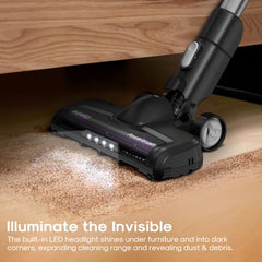 Eureka ReactiClean 200W Lightweight Cordless Stick Vacuum, NEC410BK | 5.5 lbs Lightweight, Detachable Battery, Up to 50-Min Runtime, Tangle-Resistant Brush, For Pet Hair, Hardwood, Carpet, Stairs