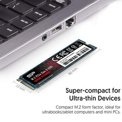 SP Silicon Power UD90 2230 2TB SSD PCIe Gen 4x4 R/W Up to 5,000/3,200 MB/s, M.2 2230 Internal Solid State Drive (SP02KGBP44UD9007IN)