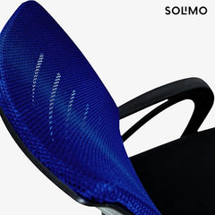 Amazon Brand - Solimo Worklo Mid Back Office Chair for Work from Home | Study | Revolving | Computer (Heavy Duty Powder Coated Metal Base, Stylish Black Mesh)