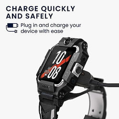 Zitel® Charger Compatible with imoo Watch Phone Z6 / Watch Phone Z1 - Replacement USB Magnetic Charging Cable, 100cm - Black