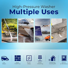 WOSCHER AquaWash 1800W Car Washer High Pressure Gun | 150 Bar Pressure Washer for Car, Bike & Home | Car Washing Pump Machine, 8 L/Min | 18 Months Warranty