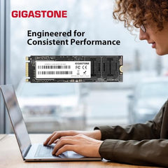 Gigastone 【NAS Certified】 High Endurance M.2 SSD 2TB (2-Pack) for Data Cache and Fast Boot, NVMe PCIe Gen3 Up to 2600MB/s, TLC Flash with SLC Caching, 24/7 Reliable for Gaming/PC/NAS, 5-Year Warranty