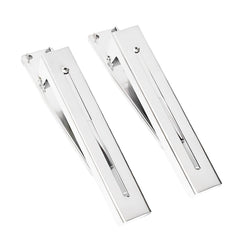 SYGA Microwave Hanger Bracket Stainless Steel Microwave Oven Wall Mounted Folding Holder Rack Bracket - Silver