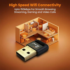 Techie USB Wi-Fi Adapter 600Mbps with Bluetooth 4.2 Dual Band USB 2.0