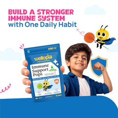 Wellopia Immune Support Pops | Orange & Mixed Berry | Ages 2+ | 15 Pops