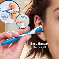SYGA Ear Wax Removal Tool Kit for Ear Safety Soft Safe Flexible Ear Cleaning Accessories with 16 PCS Washable