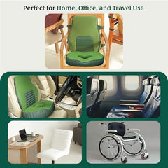 The White Willow Donut Pillow – Medium Firm HR Memory Foam Coccyx Seat Cushion for Tailbone, Hemorrhoid & Piles Pain Relief – Car & Office Chair – Above 60KG – Classic Black