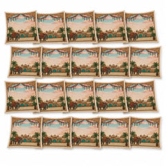 Choego New Season Wedding Print Saree Cover Pack of 12 | Zip closure, Doli Print Reusable storage bags, Ideal for bridal designer sarees, Wardrobe organizer, One side transparent
