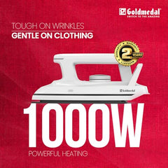 Goldmedal Glide 1100W Dry Iron | Non-stick Weilburger Premium
