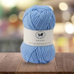 Nestnhaven Acrowools Graze Hand Knitting and Crochet Yarn. Pack of 1 Ball - 100gms. Shade no - NNHG001 (Berry Purple)