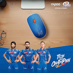 Rapoo M100 Multi Device Bluetooth 4.0, 5.0 & Wireless 2.4GHz Mouse, Blue