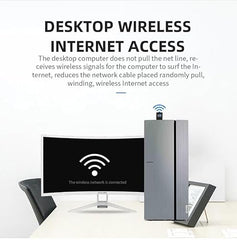 AUSHA® USB RTL8723BU Wireless WiFi Dongle 2 in 1 USB Bluetooth WiFi Adapter for PC Computer