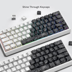 dagaladoo Cute PBT keycaps,Coffee Cat, XDA Profile Keyboard Keycaps