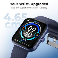 Fastrack Revoltt S1 with 1.83” TFT 2.5D Sqaure Display with Singlesync BT Calling, Heart Rate, SpO2 & Sleep Tracking,IP68,Nitro Fast Charging,Upto 5 Days Battery- Smart Watch for Man and Woman-Wine