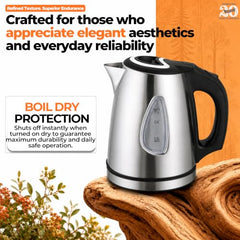 ITALIA Premium Stainless Steel Electric Kettle 1.7L