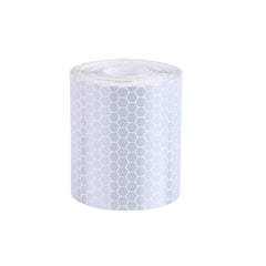 SYGA 3 Meter Reflective Warning Tape Sticker, High Visibility Safety Honeycomb Conspicuity Tapes(White)