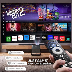 E GATE Atom 3X Projector 4k Ultra HD, Automatic Keystone & Precise Focus, 1080p Native | Rotatable Design | Android 14, Netflix Prime 11,000 Lumens, HDMI-ARC WiFi-6 BT, for Home use Egate