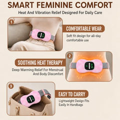BRONTIX Period Cramp Relief Massager, Cordless Heating Pad
