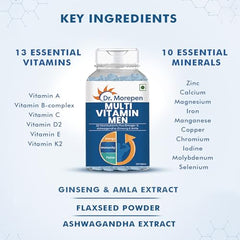 Dr. Morepen Multivitamin Tabs For Women | Energy & Immunity Booster Supplement | 60 Tabs Pack Of 2