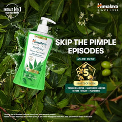 Himalaya Purifying Neem Face Wash | With 5 Parts of Neem & Turmeric | Clears & Prevents Pimples & Acne | Clinically Proven Formula | For Oily & Acne Prone Skin ||For Men and Women| 400ml