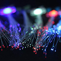 SYGA Set of 3 LED Flashing Fiber Optic Hair Braid Lights for Party Supplies Flash Braid(Multi Color Changing)