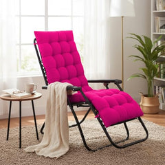 DADDY COOL Multipurpose Extra Long Rocking Chair Cushion for Outdoor and Indoor/Chair pad for Home & Office Chair Filling 18 x 50 Inch Pack of 1 Dark Green (Only Cushion)