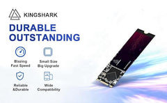 Kingshark gamer SSD M.2 2280 64GB Ngff Internal Solid State Drive High-Performance Hard Drive for Desktop Laptop SATA III 6Gb/s (64GB, M.2 2280)