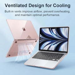 ZORBES® Laptop Cover 13.3 Inch for MacBook Air M1 A2337 A2179 A1932 Mac Book Air 13 Inch Case Compatible with Apple 2020 2019 2018 Release Waterproof Clear Plastic Hard Shell Case Cover Protector