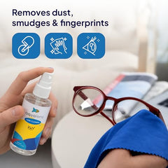 Aqualens Spectacle lens cleaner | Pack of 2 (100ml each)